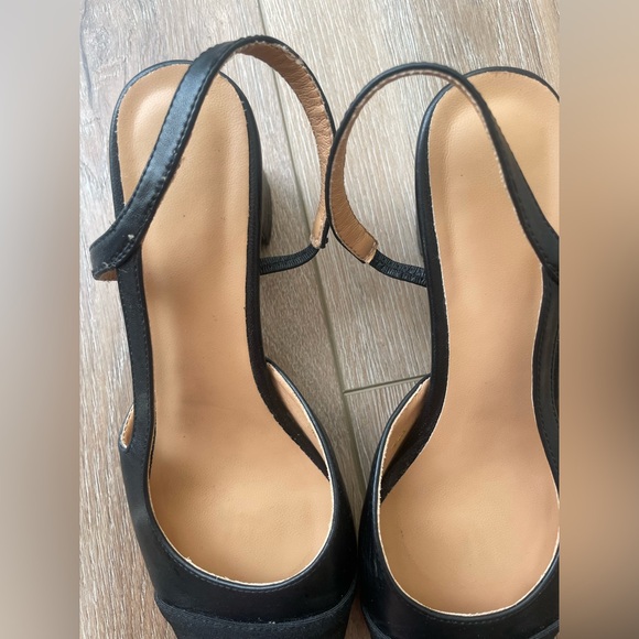 Black sling back heels size 8.5 - Picture 2 of 6